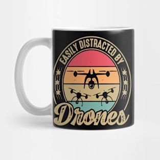 Easily Distracted By Drone Vintage Mug